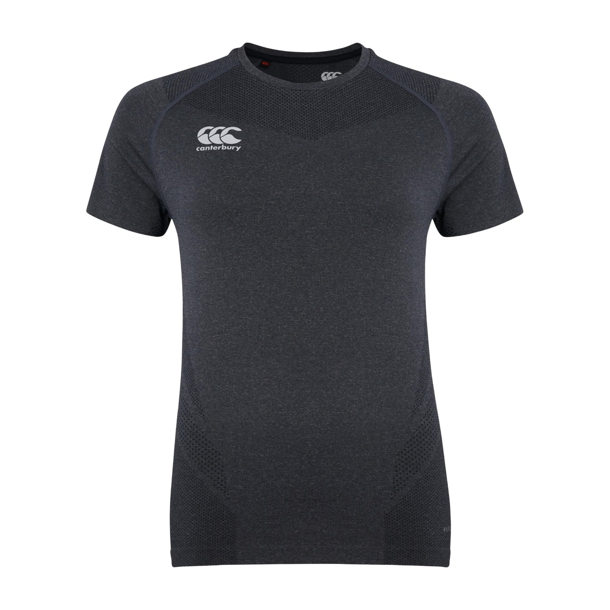 Blackened Marl - Front - Canterbury Womens-Ladies Seamless T-Shirt