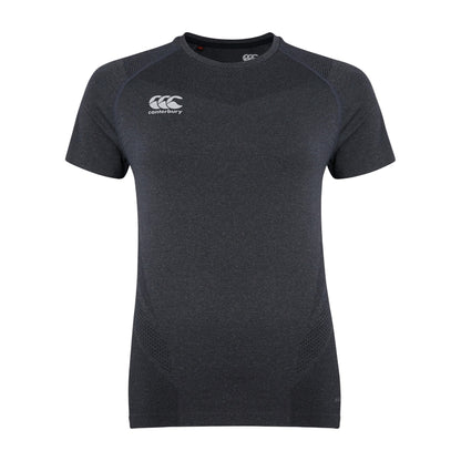 Blackened Marl - Front - Canterbury Womens-Ladies Seamless T-Shirt