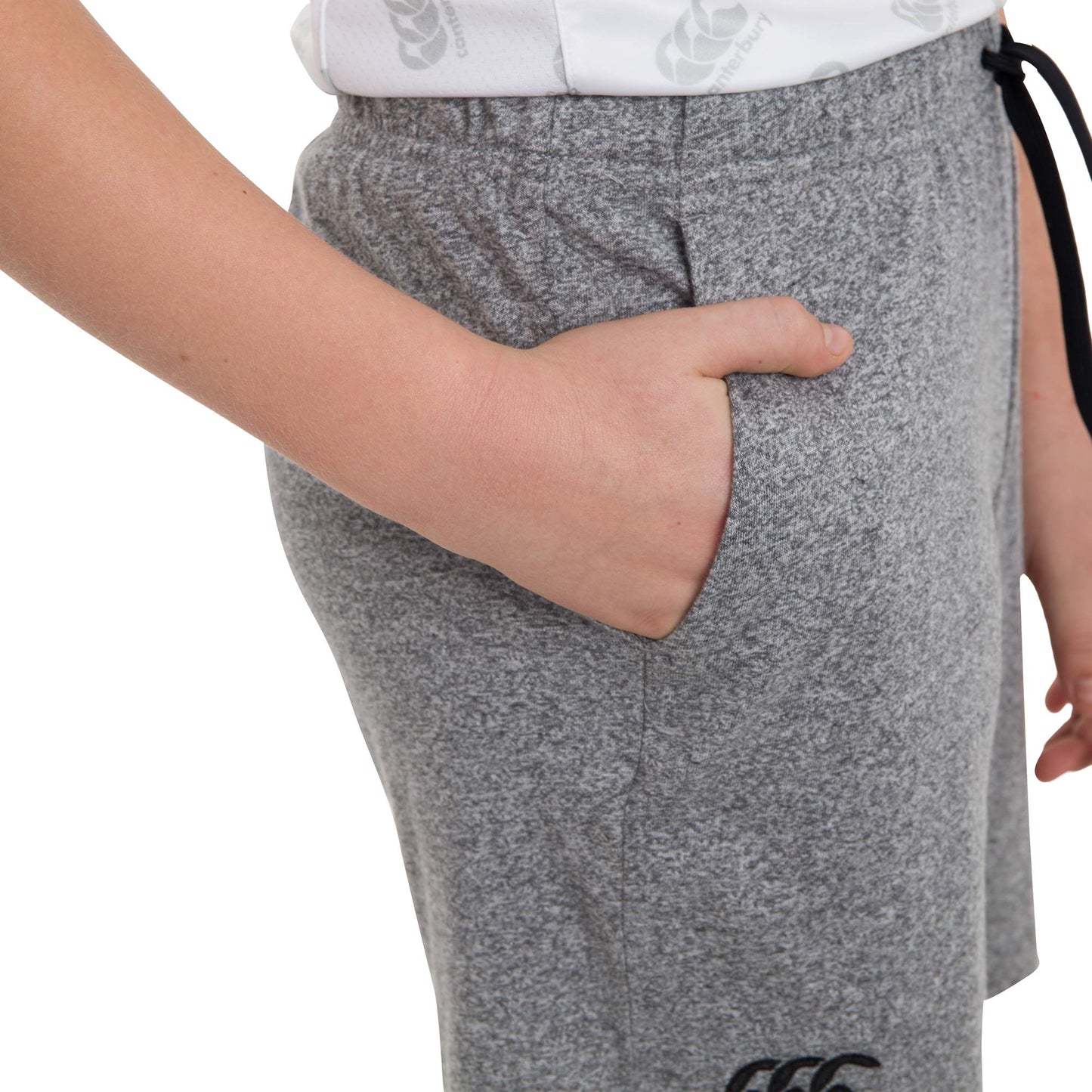 Static Marl - Side - Canterbury Boys Cotton Shorts