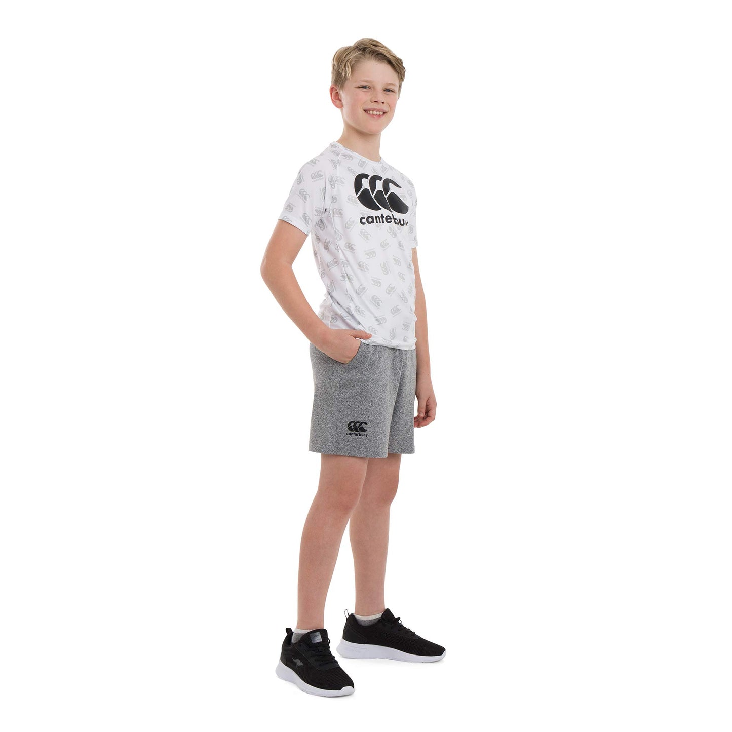 Static Marl - Pack Shot - Canterbury Boys Cotton Shorts