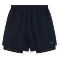 Black-Gunmetal Grey - Back - Canterbury Mens Vapodri 2 in 1 Shorts
