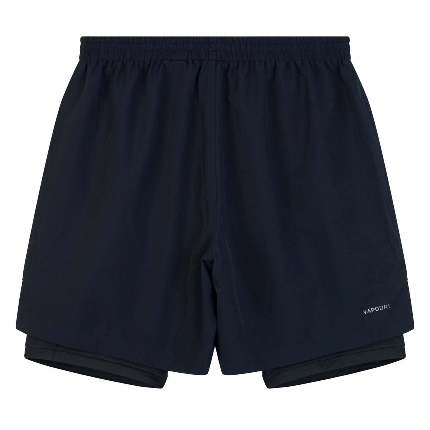 Black-Gunmetal Grey - Back - Canterbury Mens Vapodri 2 in 1 Shorts