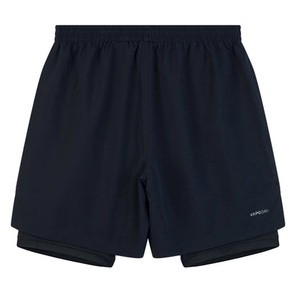 Black-Gunmetal Grey - Back - Canterbury Mens Vapodri 2 in 1 Shorts