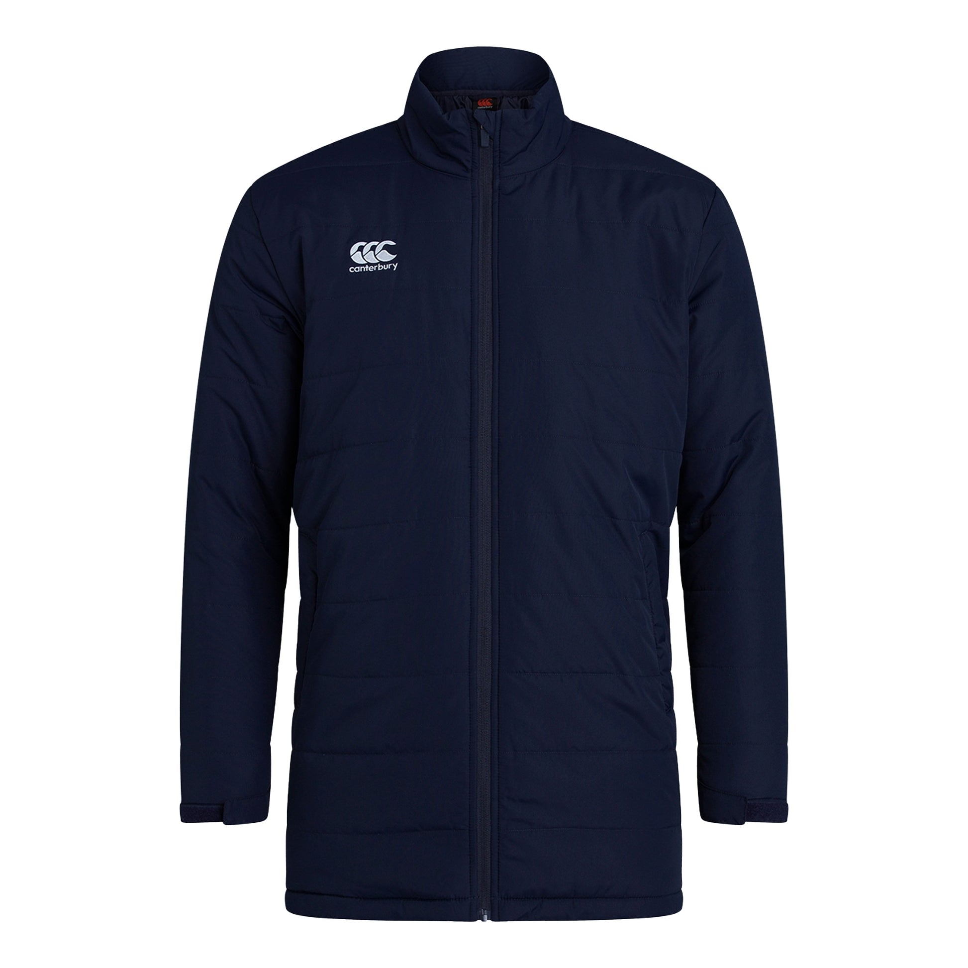 Navy - Front - Canterbury Mens Club Thermoreg Padded Jacket