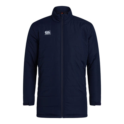 Navy - Front - Canterbury Mens Club Thermoreg Padded Jacket