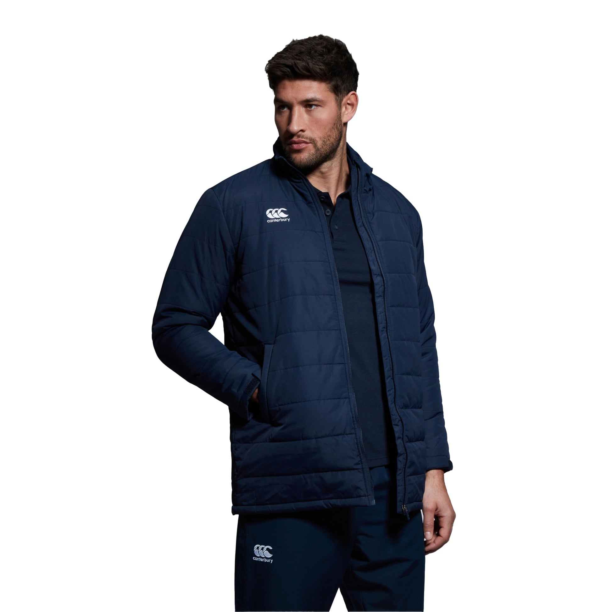 Navy - Lifestyle - Canterbury Mens Club Thermoreg Padded Jacket