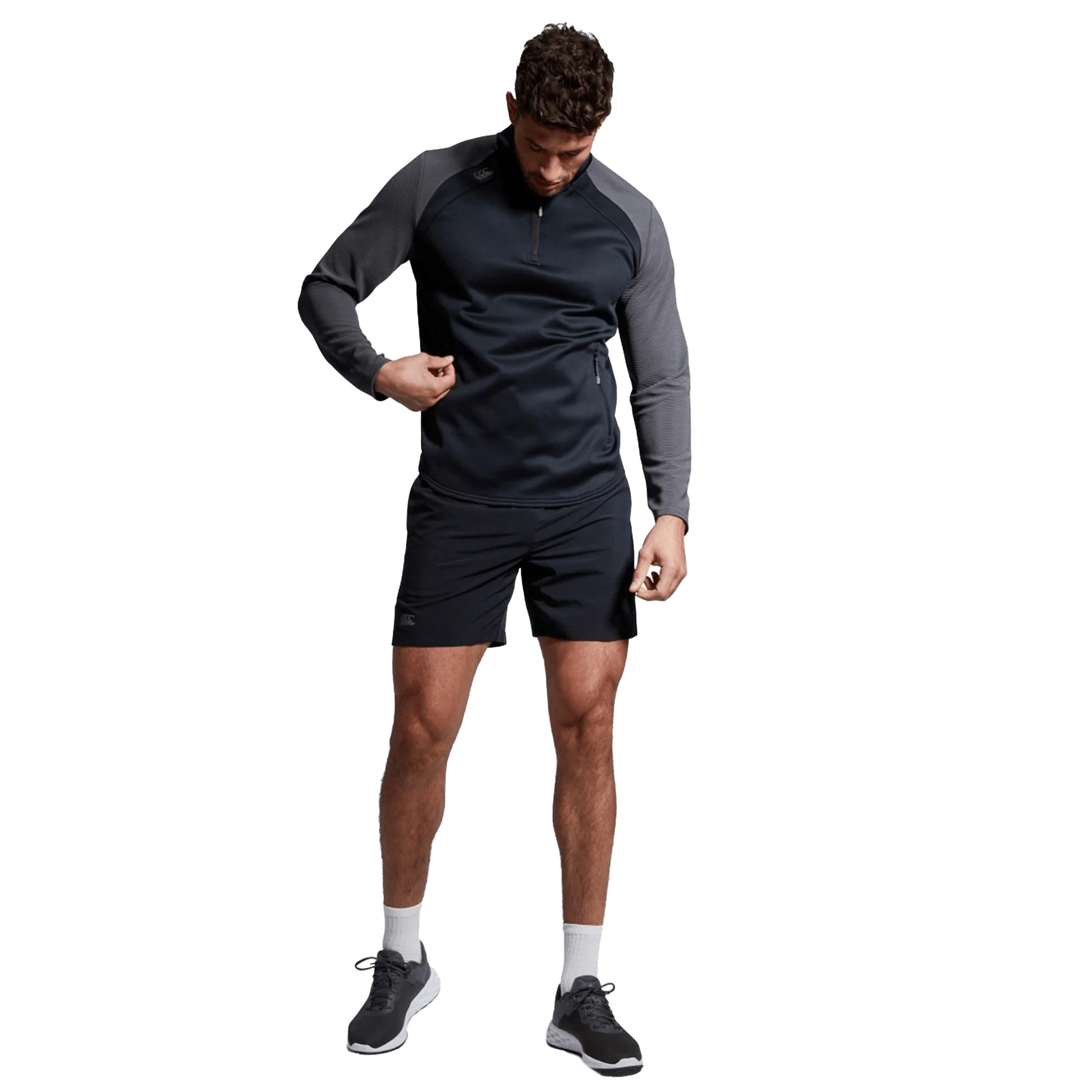 Black - Pack Shot - Canterbury Unisex Adult Elite Quarter Zip Pullover