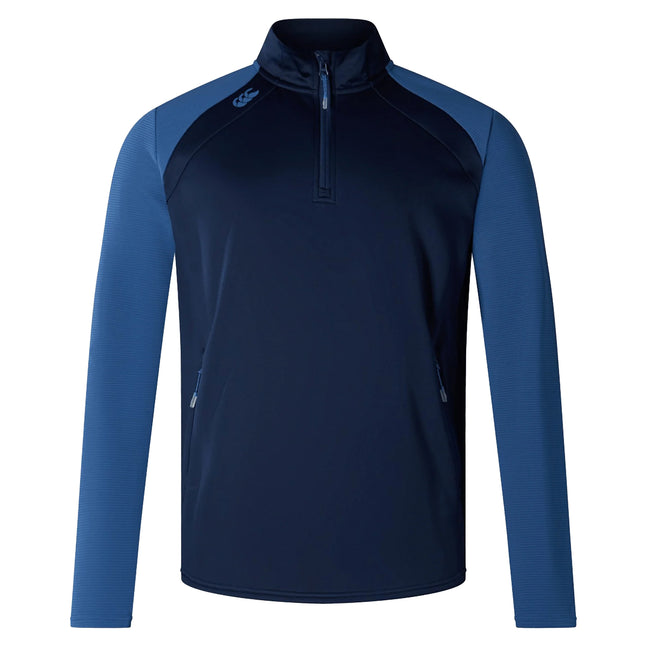 Navy - Front - Canterbury Unisex Adult Elite Quarter Zip Pullover