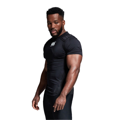 Black-White-Silver - Side - Canterbury Unisex Adult Logo Protection Vest
