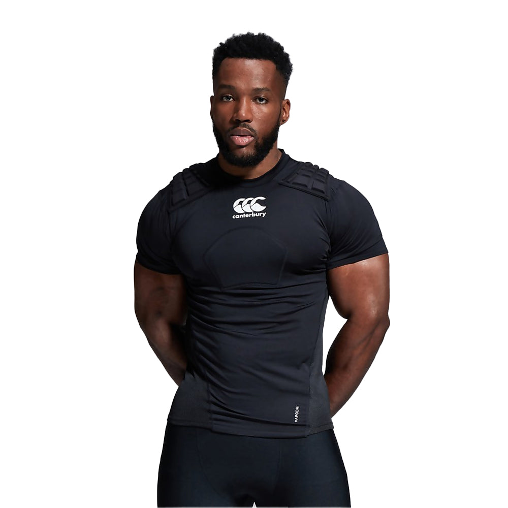 Black-White-Silver - Pack Shot - Canterbury Unisex Adult Logo Protection Vest