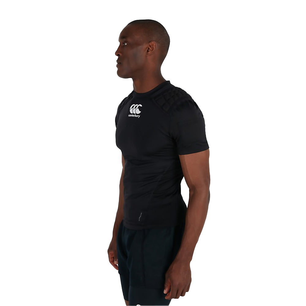 Black-White-Silver - Side - Canterbury Unisex Adult Pro Logo Protection Vest