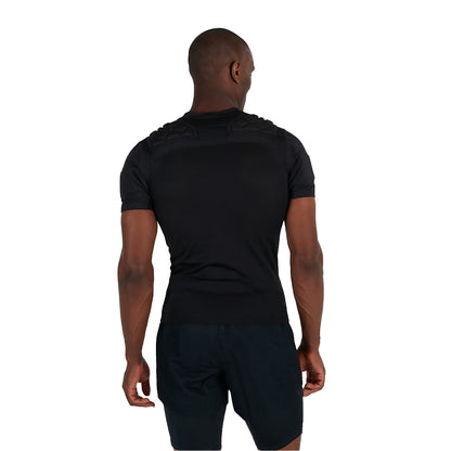 Black-White-Silver - Pack Shot - Canterbury Unisex Adult Pro Logo Protection Vest