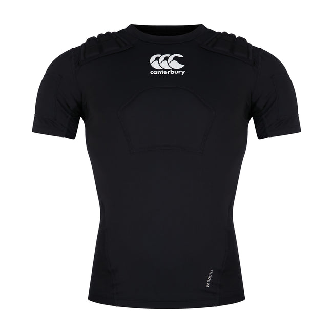 Black-White-Silver - Front - Canterbury Unisex Adult Pro Logo Protection Vest