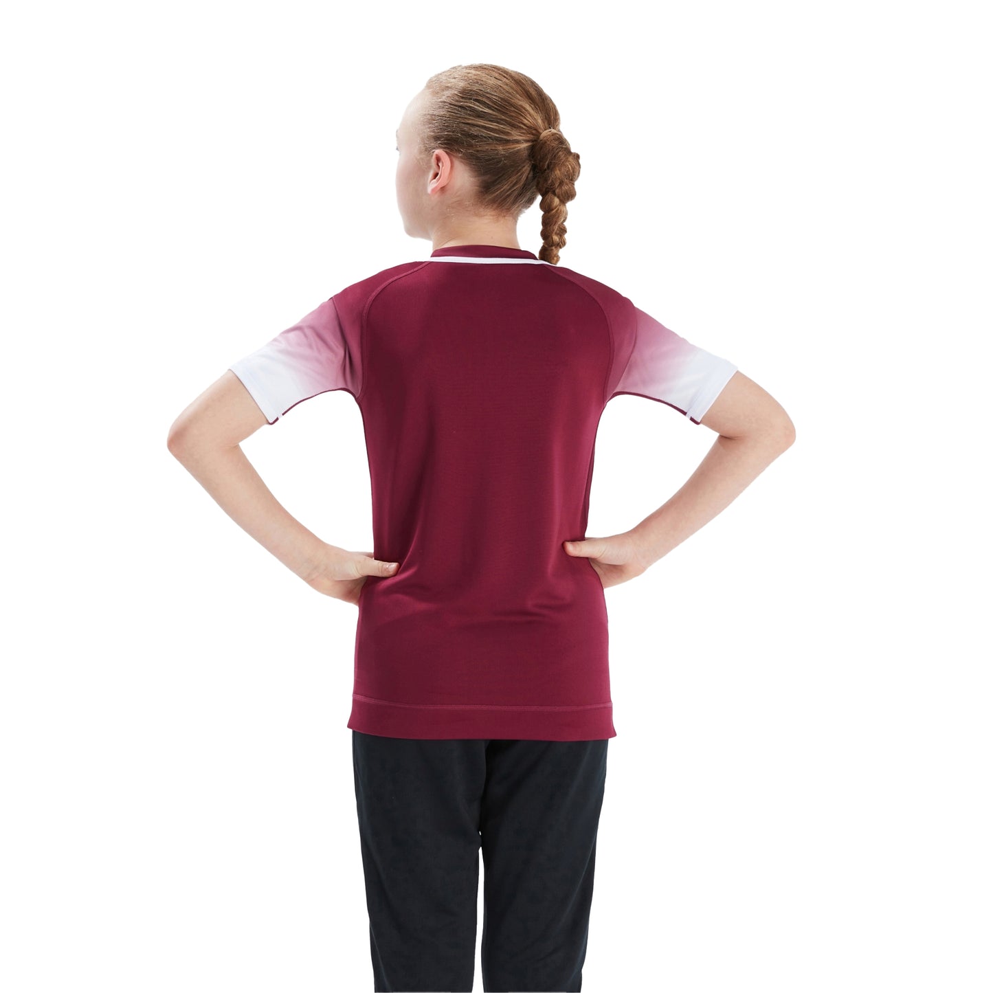 Maroon-White - Lifestyle - Canterbury Childrens-Kids Club Rugby Jersey