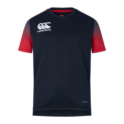Black-Red - Front - Canterbury Childrens-Kids Club Rugby Jersey