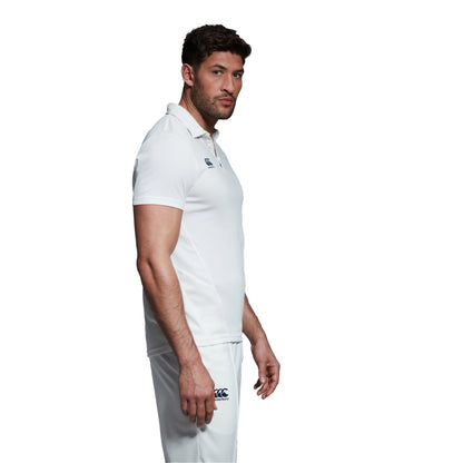White-Navy - Lifestyle - Canterbury Mens Cricket Polo Shirt