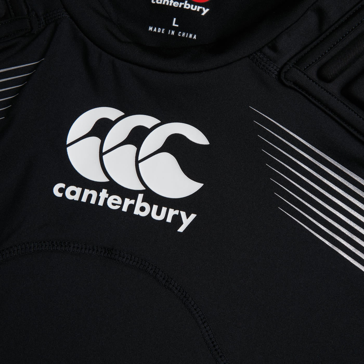 Black-White-Silver - Lifestyle - Canterbury Unisex Adult Elite Logo Protection Vest