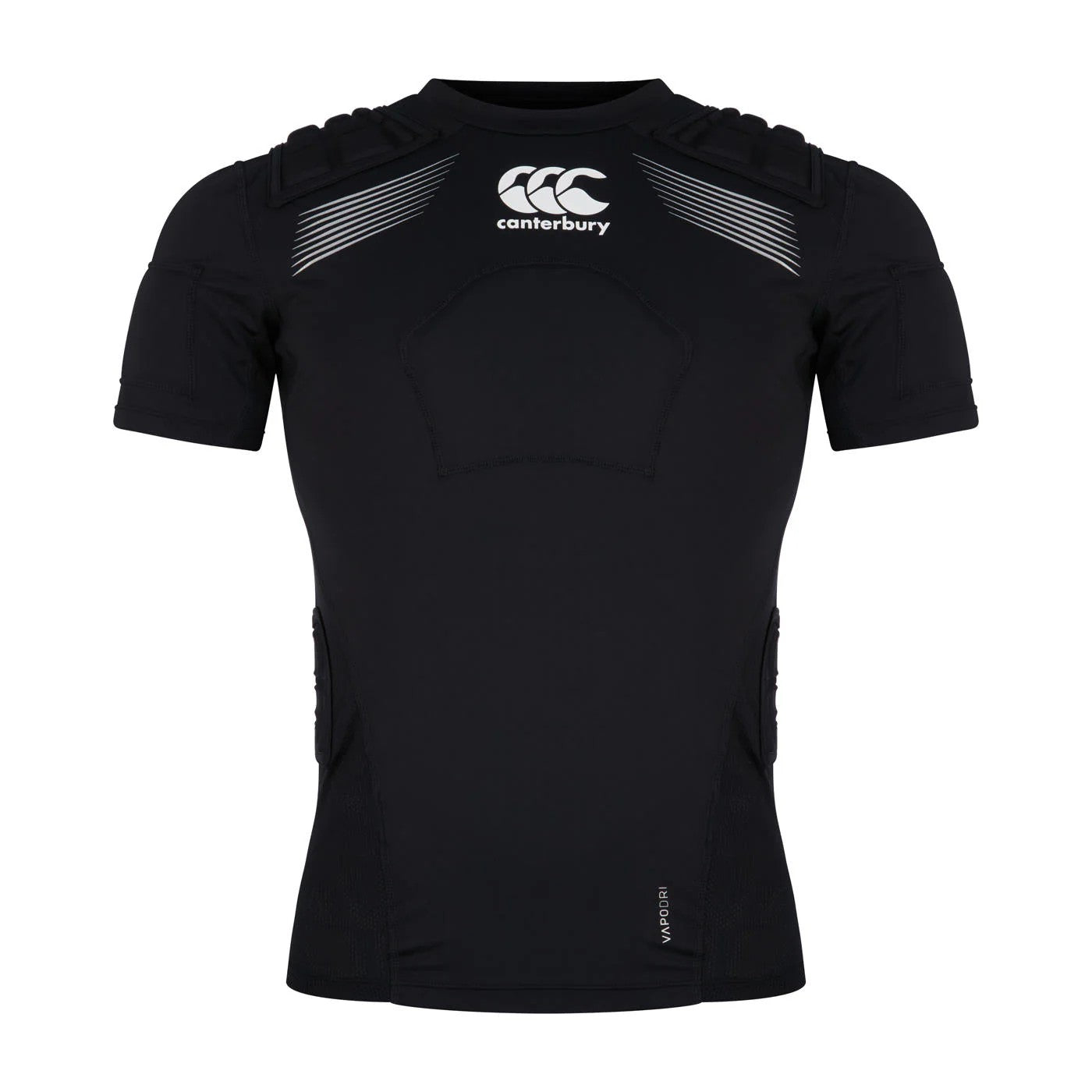 Black-White-Silver - Front - Canterbury Unisex Adult Elite Logo Protection Vest