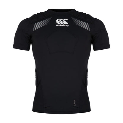 Black-White-Silver - Front - Canterbury Unisex Adult Elite Logo Protection Vest