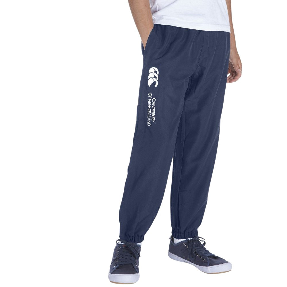 Navy - Lifestyle - Canterbury Childrens-Kids Cuffed Ankle Tracksuit Bottoms