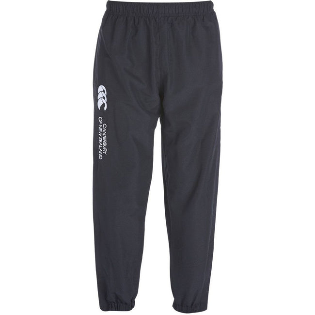 Black - Front - Canterbury Childrens-Kids Cuffed Ankle Tracksuit Bottoms