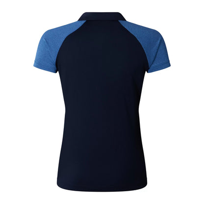 Navy-True Navy Marl - Back - Canterbury Womens-Ladies Elite Polo Shirt