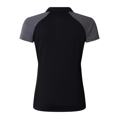 Black-Magnet Grey - Back - Canterbury Womens-Ladies Elite Polo Shirt