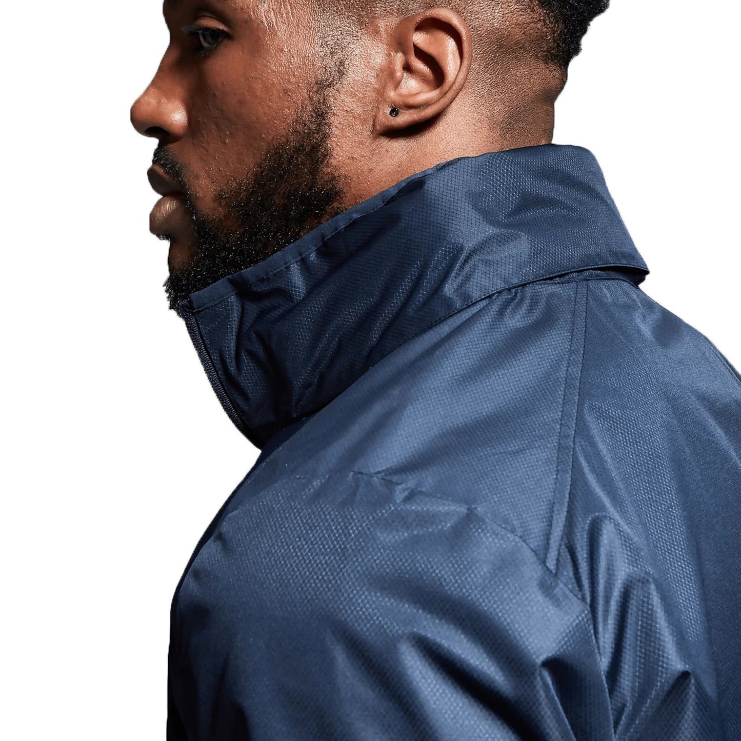 Navy - Side - Canterbury Mens Club Vaposhield Full Zip Waterproof Jacket