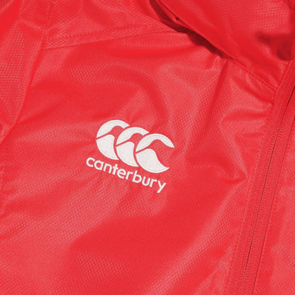 Flag Red - Back - Canterbury Childrens-Kids Club Vaposhield Waterproof Jacket
