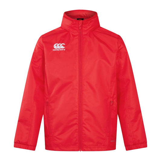 Flag Red - Front - Canterbury Childrens-Kids Club Vaposhield Waterproof Jacket