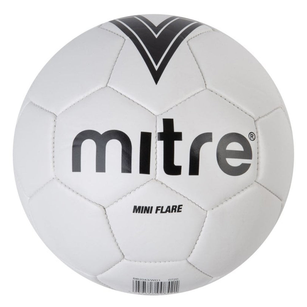 White-Black - Side - Mitre Flare Mini Football