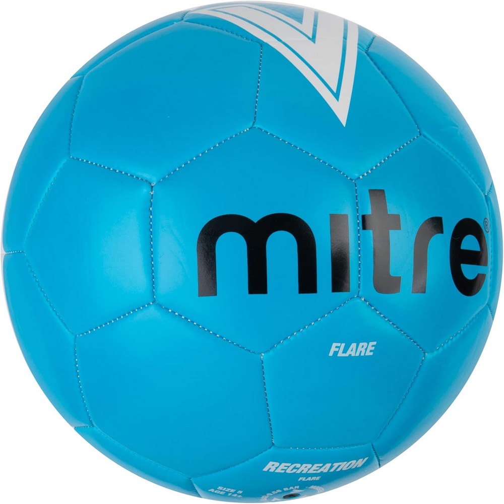 Fluorescent Blue-White - Back - Mitre Flare Mini Football