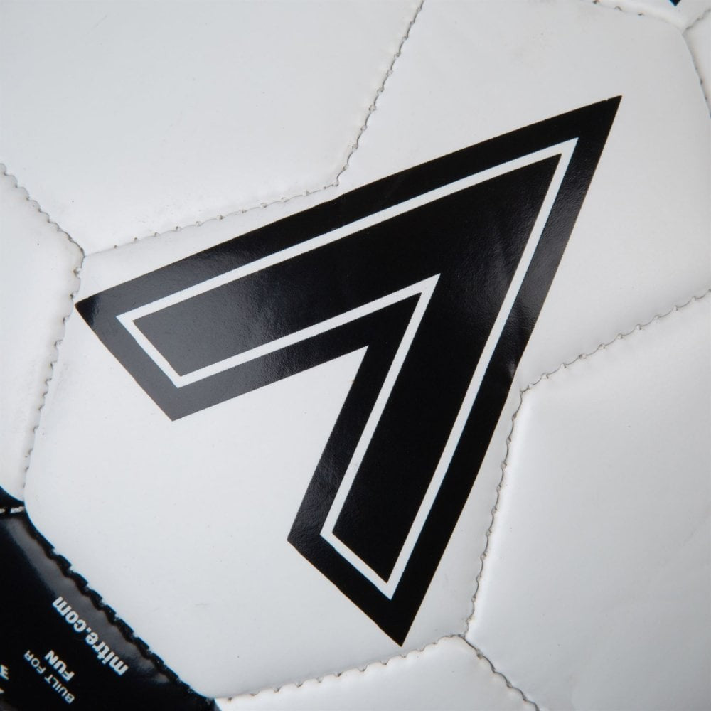 White-Black - Close up - Mitre Flare Mini Football