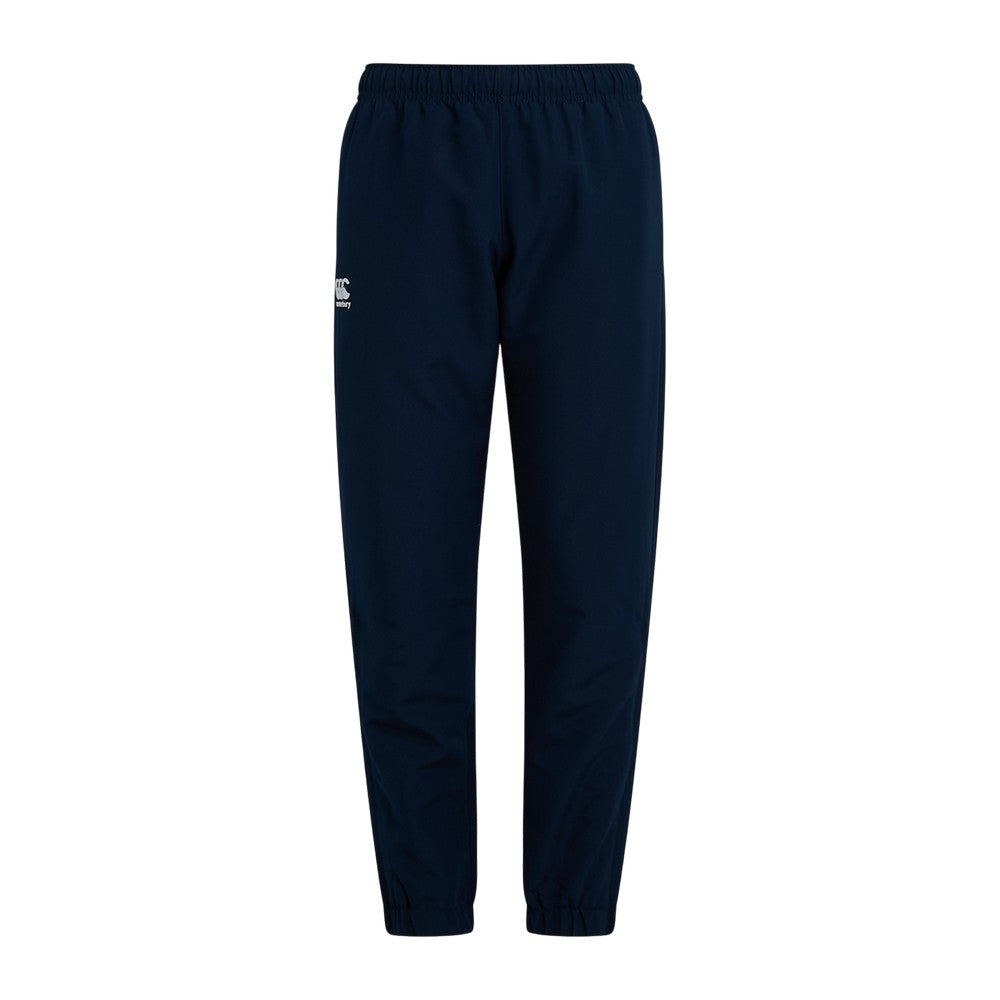 Navy - Front - Canterbury Childrens-Kids Club Plain Cuffed Tracksuit Bottoms
