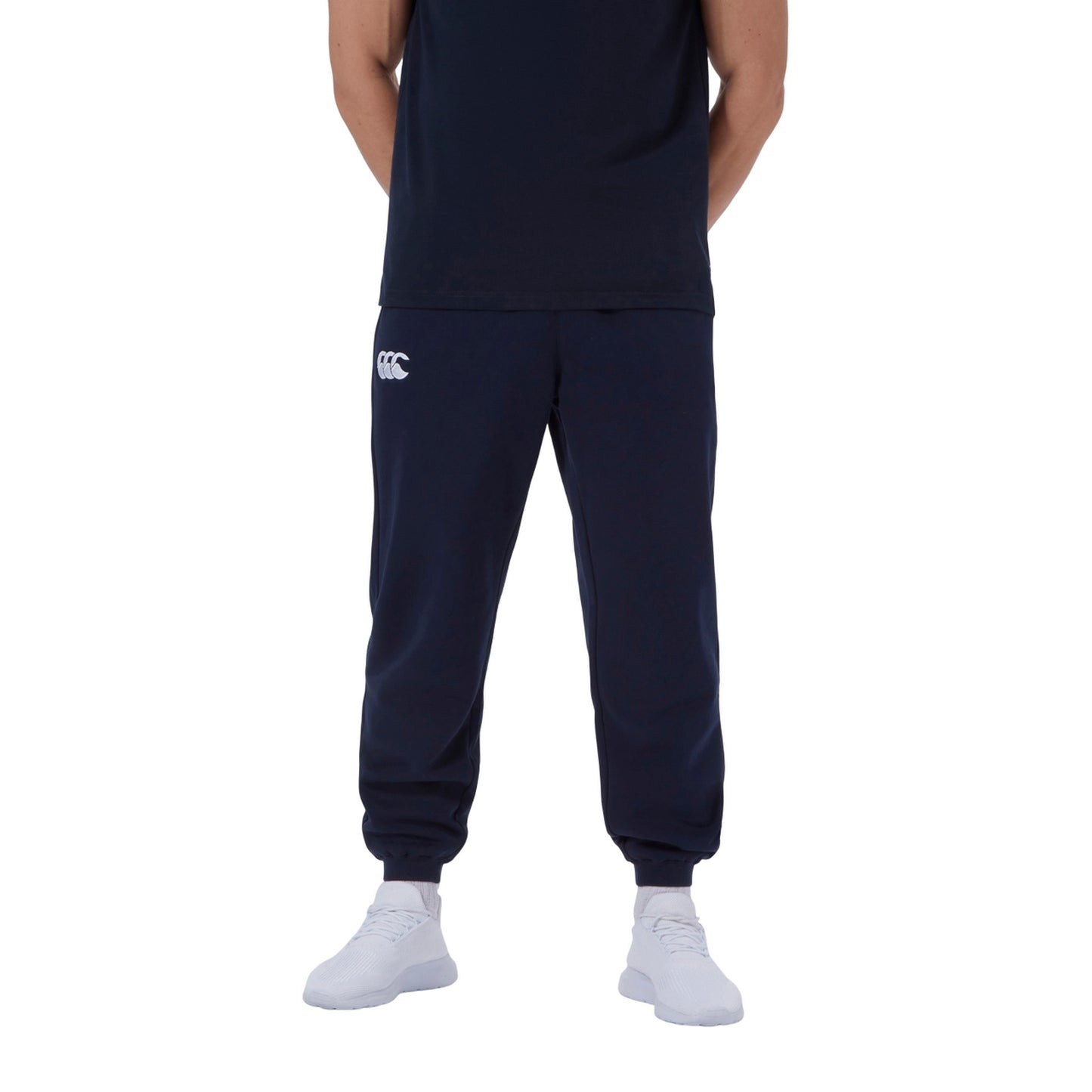 Navy - Side - Canterbury Mens Leisure Jogging Bottoms