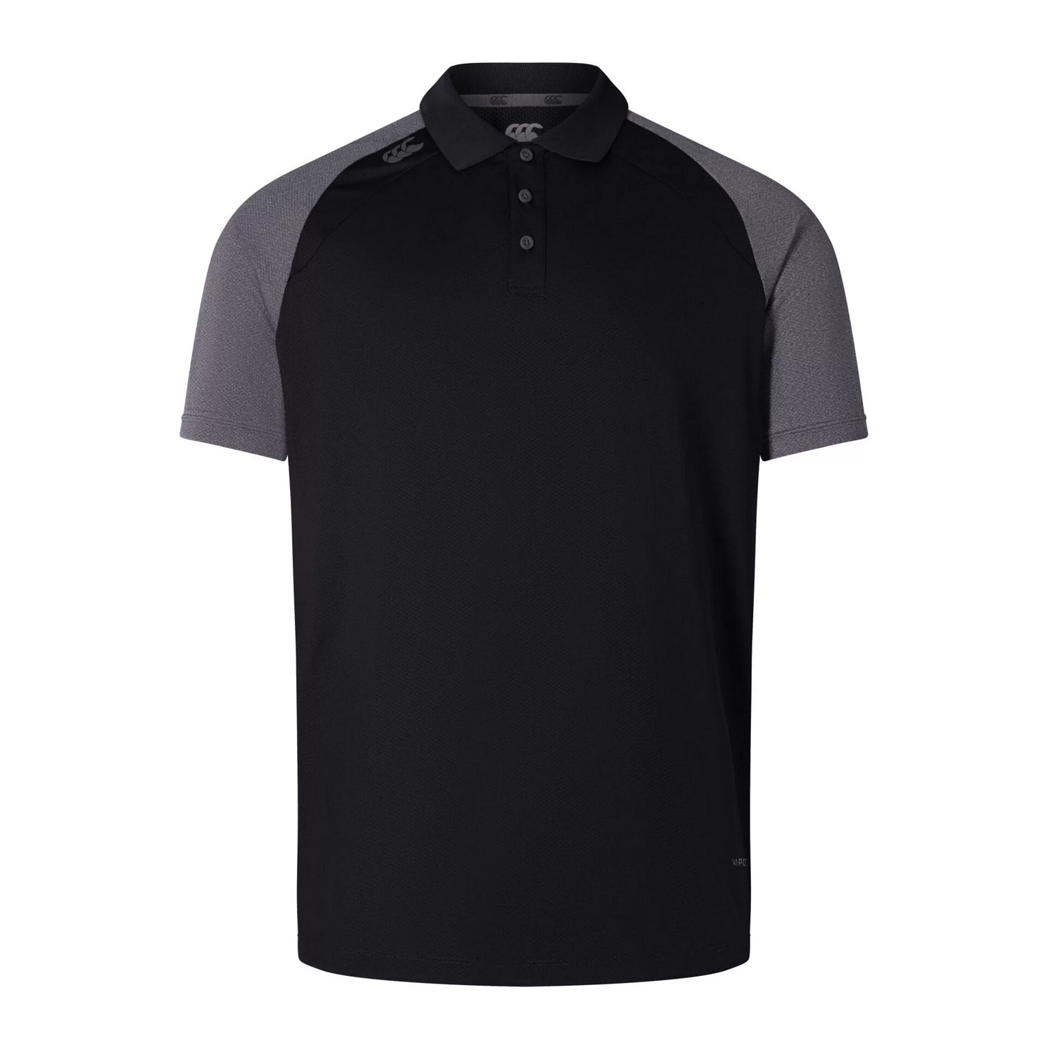 Black-Magnet Grey - Front - Canterbury Mens Elite Polo Shirt