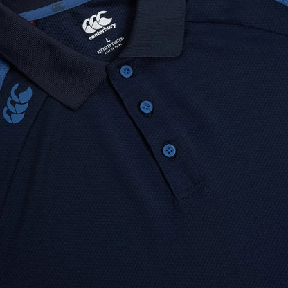 Navy-True Navy Marl - Side - Canterbury Mens Elite Polo Shirt