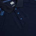 Navy-True Navy Marl - Side - Canterbury Mens Elite Polo Shirt