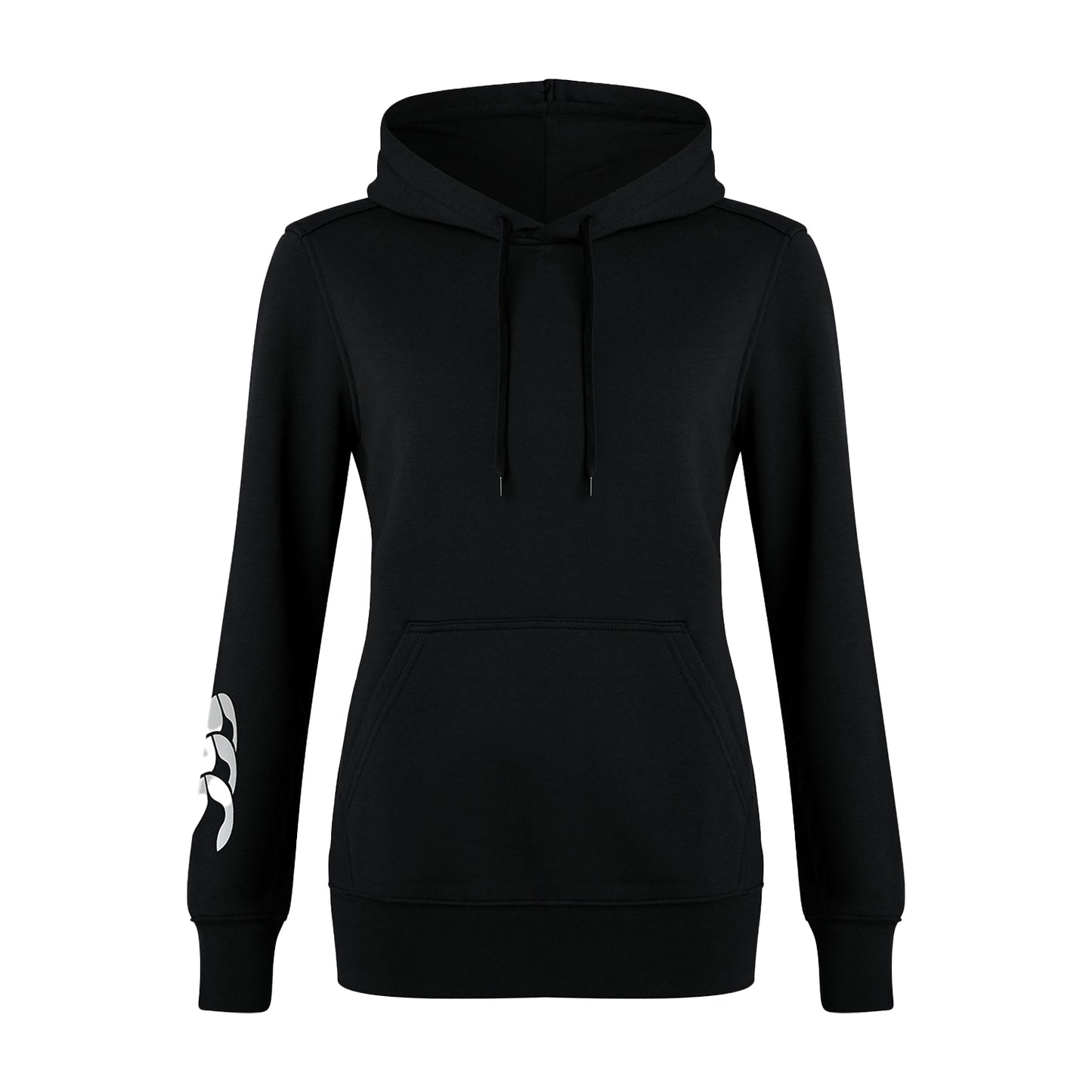 Black - Front - Canterbury Womens-Ladies Club Logo Hoodie