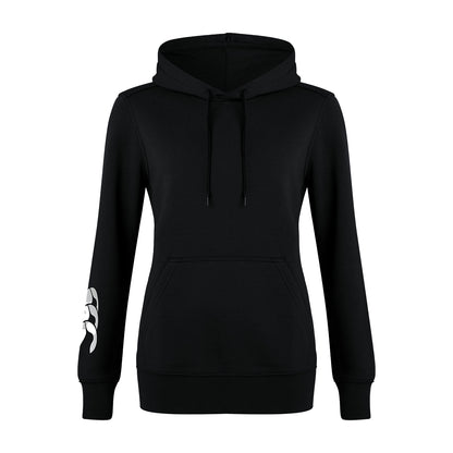 Black - Front - Canterbury Womens-Ladies Club Logo Hoodie
