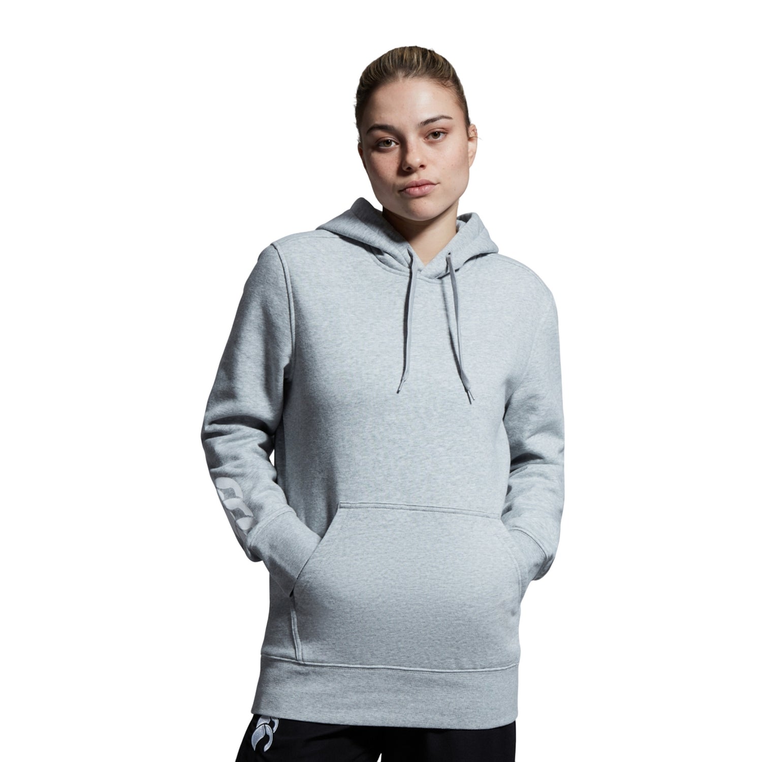 Classic Marl - Side - Canterbury Womens-Ladies Club Logo Hoodie