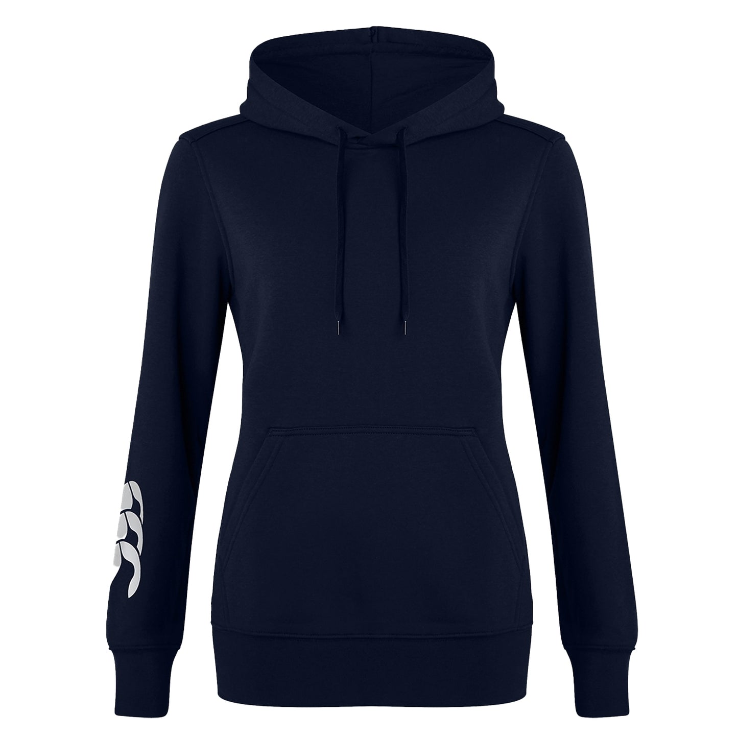 Navy - Front - Canterbury Womens-Ladies Club Logo Hoodie