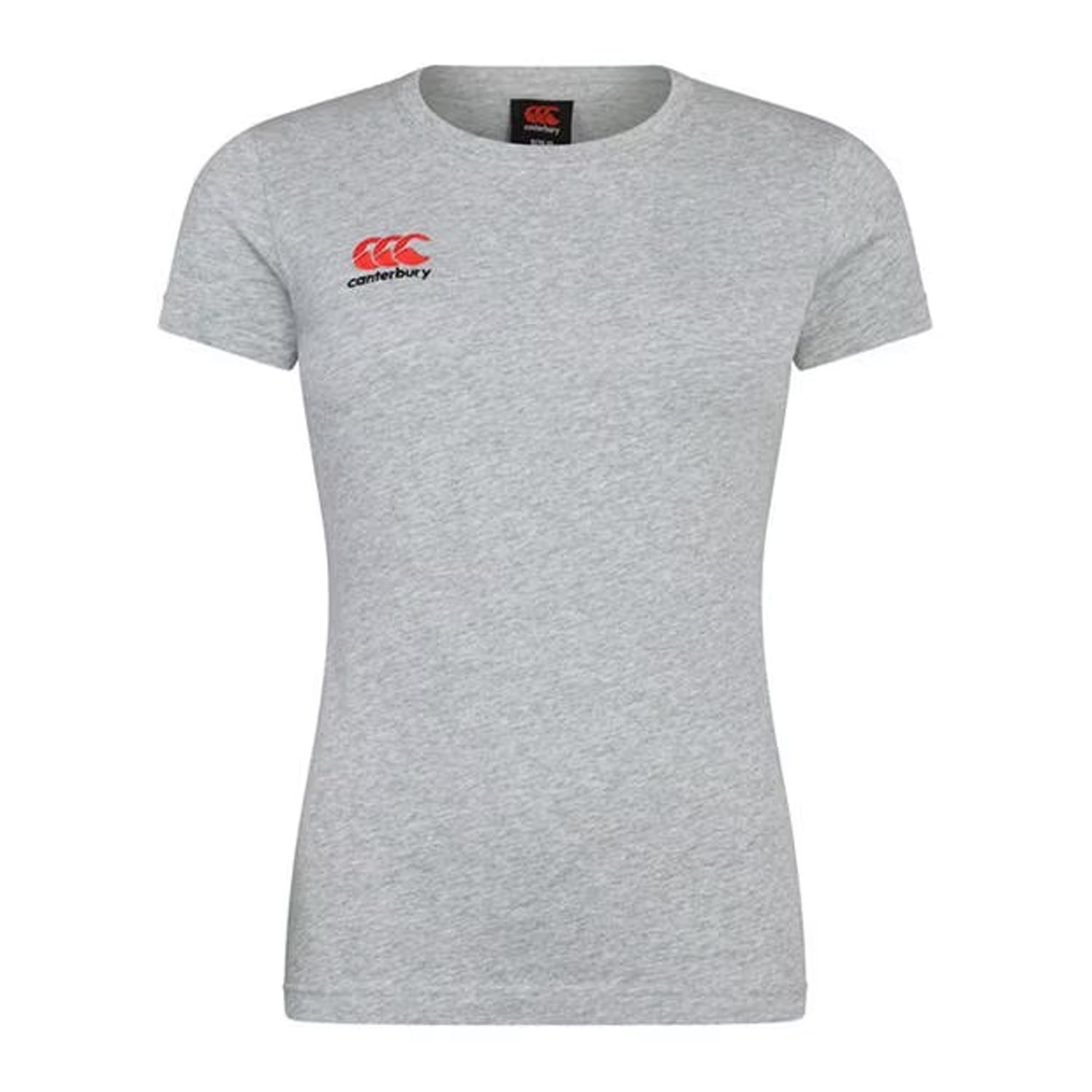 Classic Marl - Front - Canterbury Womens-Ladies Small Logo Cotton T-Shirt