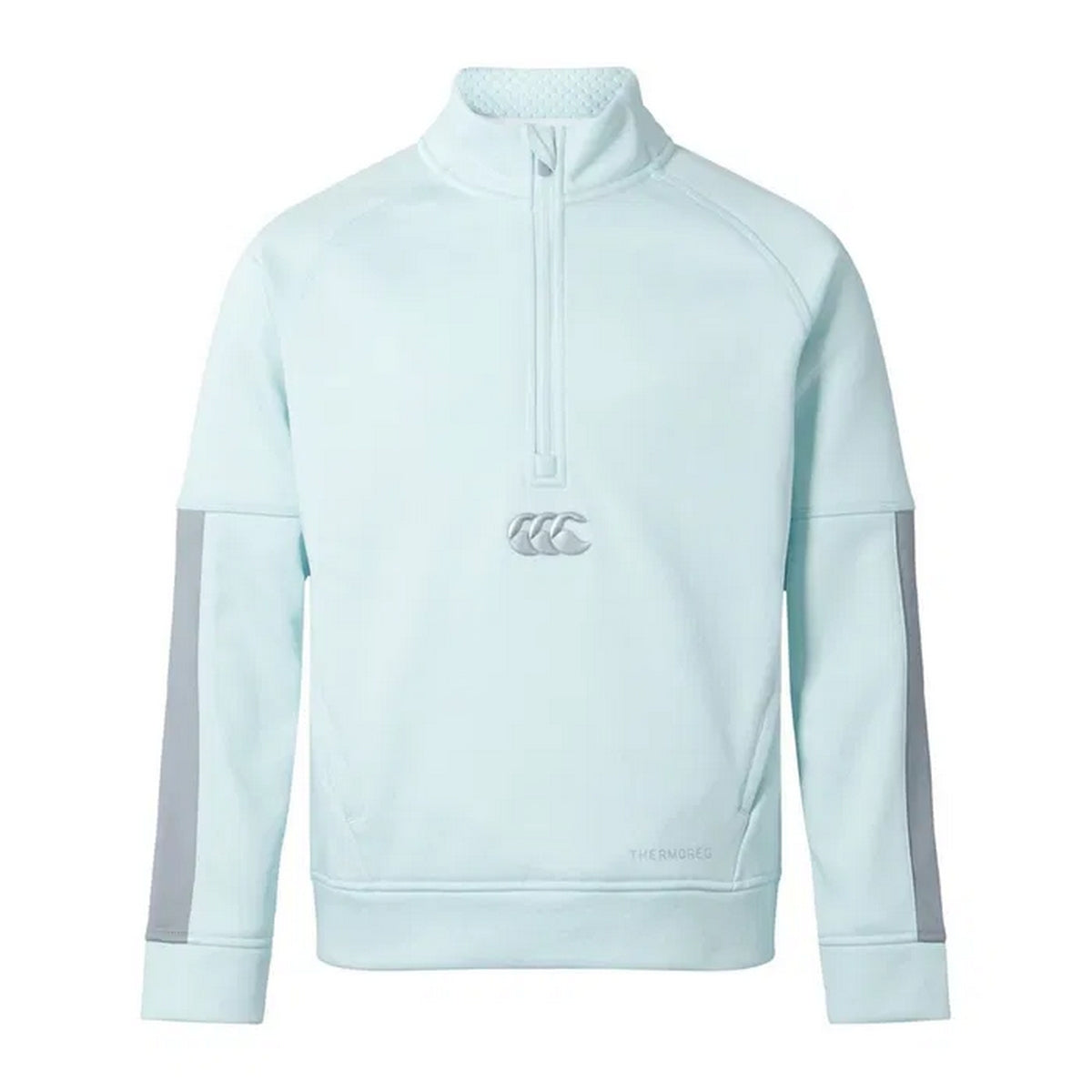 Skylight-Ultimate Grey - Front - Canterbury Childrens-Kids Thermoreg Half Zip Fleece Top