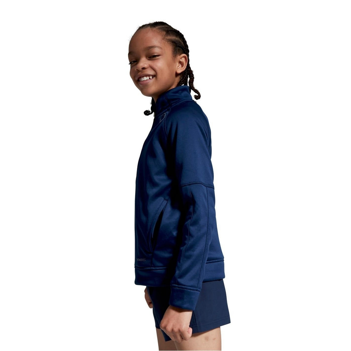 Medieval Blue - Lifestyle - Canterbury Childrens-Kids Thermoreg Half Zip Fleece Top