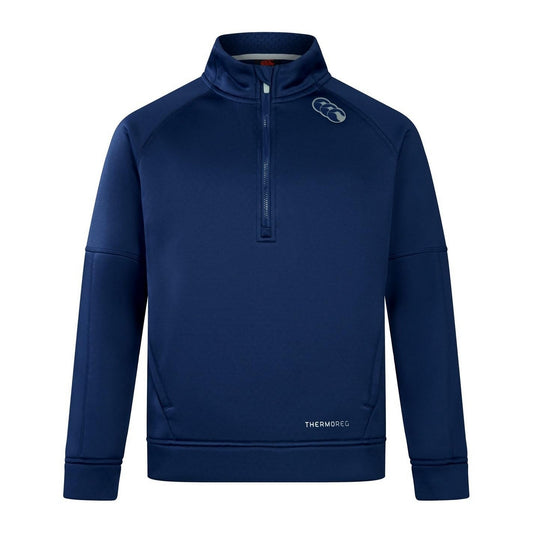 Medieval Blue - Front - Canterbury Childrens-Kids Thermoreg Half Zip Fleece Top