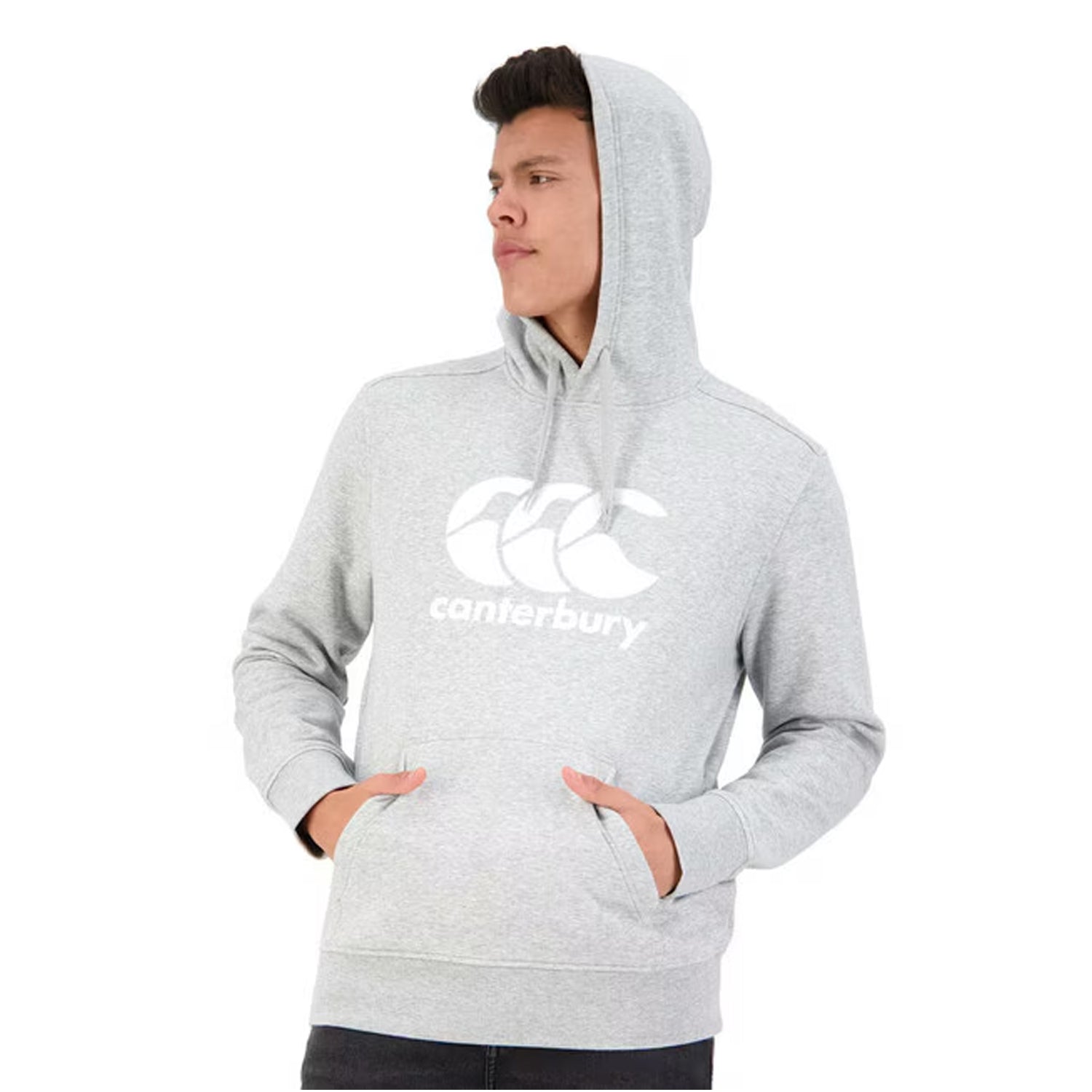 Classic Marl - Side - Canterbury Mens Logo Hoodie