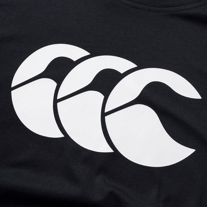Black-Red-White - Lifestyle - Canterbury Mens Logo Organic Cotton T-Shirt