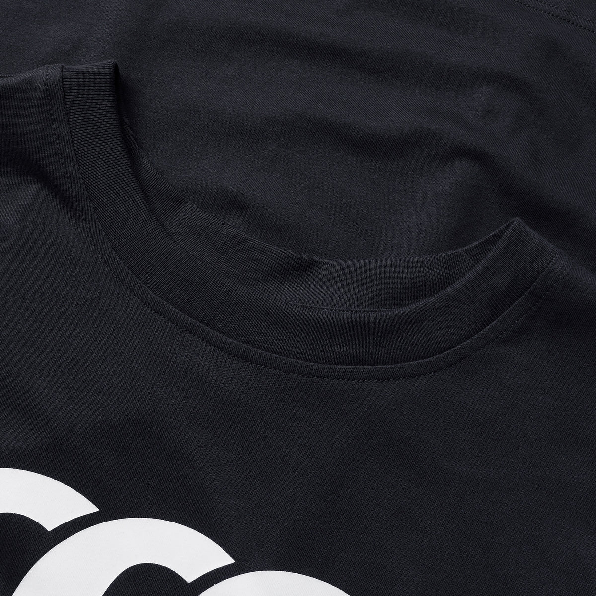 Black-Red-White - Side - Canterbury Mens Logo Organic Cotton T-Shirt