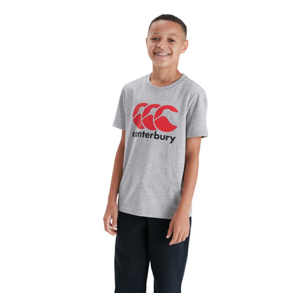 Classic Marl - Side - Canterbury Childrens-Kids Logo T-Shirt